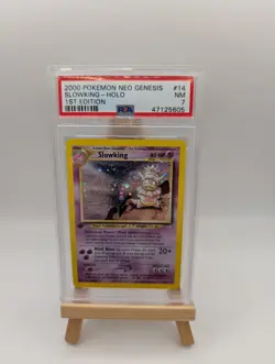 2000 Pokemon Neo Genesis Slowking Holo #14 PSA 7 NM WOTC Vintage Rare - Image 1