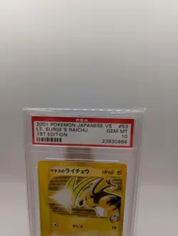 PSA 10 Surge's Raichu 053/141 1st Edition Gym Challenge Pokemon Card Japanese - Image 2