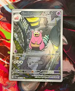 Slowbro 090/084: Pitch Black Illustration Rare Full Art Holo. NM Pokemon - Image 1