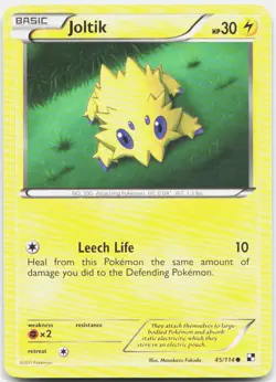 Joltik 45/114 Common Black & White Pokemon LP - Image 1