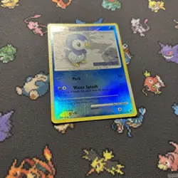 Piplup 93/130 Stamped NM -Vintage Holo Pokemon Card- Burger King Promo (3z) - Image 2