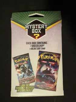 Walgreens Pokemon Mystery Box Green Color 2 Booster packs 1:10 Seeded - Image 2