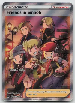 Friends in Sinnoh 149/159 Ultra Rare Crown Zenith Pokemon Holo Near Mint - Image 1