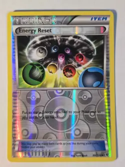 Energy Reset 98/124 Uncommon Fates Collide Pokemon REVERSE HOLO NM - Image 1