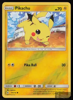 Pikachu 54/214 C Unbroken Bonds Pokemon NM/M - Image 1