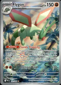 Flygon 101/094 Illustration Rare Phantasmal Flames Pokemon Holo Near Mint - Image 1