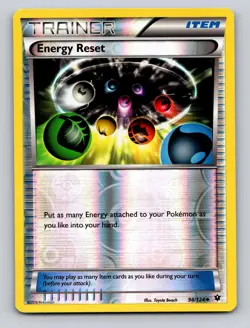 Energy Reset 98/124 Uncommon Fates Collide Pokemon Reverse Holo NM - Image 1