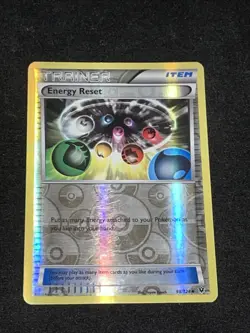 2016 Pokemon XY Fates Collide Energy Reset Trainer 98/124 Reverse Holo NM/Mint - Image 1