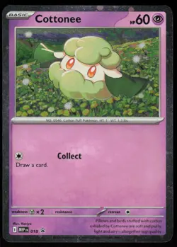 Cottonee (Cosmos Holo) 018 Promo ME: Mega Evolution Promo Pokemon Near Mint - Image 1