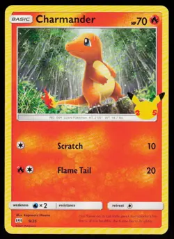 Charmander 009/025 Promo McDonald's 25th Anniversary Promos Pokemon LP - Image 1
