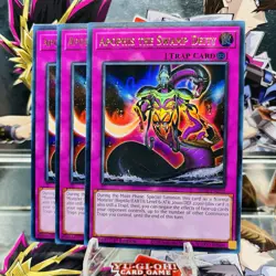 3x Yugioh Playset Apophis the Swamp Deity MP25-EN292 Ultra Rare 1st Ed Near Mint - Image 1