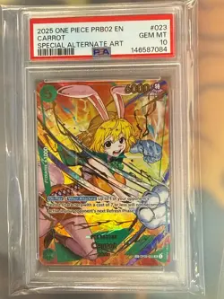 One Piece OP08-023 Carrot PRB02 Special SP Parallel Alternate Alt Art PSA 10 - Image 1