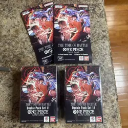 One Piece Double Pack Set Vol. 11 - The Time of Battle (OP16) + 2 Booster Packs - Image 1
