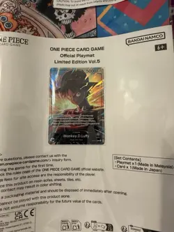 One Piece Card Game Official Playmat Limited Edition Vol.5 PROMO ENGLISH IN-HAND - Image 2