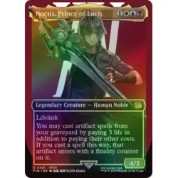 FOIL NOCTIS, PRINCE OF LUCIS (BORDERLESS) (401) Final Fantasy FIN Magic MTG CARD - Image 1