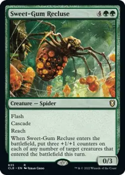 NM - Sweet-Gum Recluse [CLB - 835] Commander Legends: Battle for Baldur's Gate - Image 1