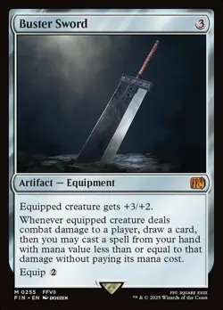 1x Buster Sword - Foil MTG - Final Fantasy - NM-Mint - Image 1