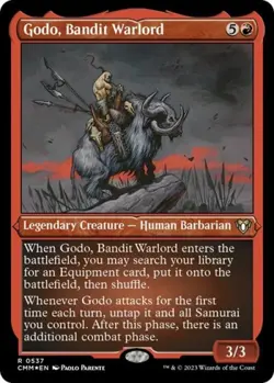 Godo, Bandit Warlord (Foil Etched) -Foil Near Mint MTG Commander Masters - Image 1