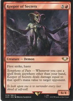 MTG: Warhammer 40,000: Keeper of Secrets: Lightly Played Condition - Image 1