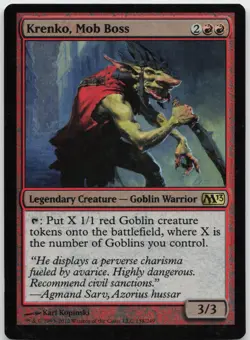 Krenko, Mob Boss Foil R Magic 2013 (M13) 138 NM - Image 1