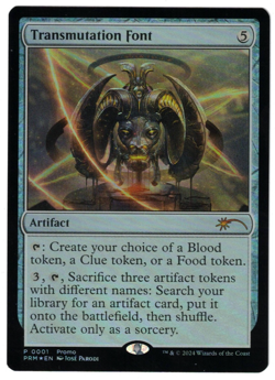 MTG TRANSMUTATION FONT OUTLAWS OF THUNDER JUNCTION BIG SCORE FOIL PROMO NM - Image 1