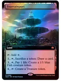 Fountainport (0368 - Extended Art) Bloomburrow FOIL #: 0368 - Image 1