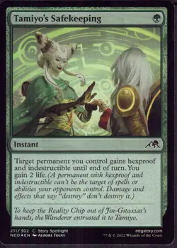 Tamiyo's Safekeeping (Foil) - Kamigawa: Neon Dynasty - Magic MTG NM - Image 1