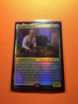 MTG Magic The Gathering Arcade Gannon LP Foil PIP Rare Azorious Fallout - Image 1
