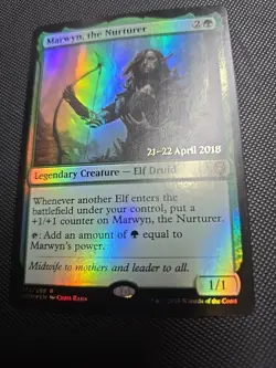 MTG English Marwyn, the Nurturer NM Foil Promos: Prerelease Cards - Image 1