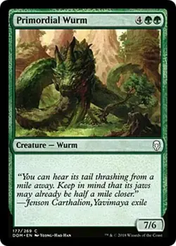 X4 Primordial Wurm Dominaria LP/NM MTG Magic DNA GAMES - Image 1
