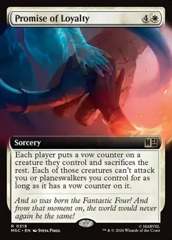 Promise of Loyalty-Marvel Super Heroes Commander-Extended Art-Regular-319-NM - Image 1