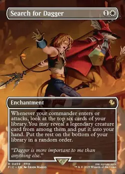Search for Dagger-Final Fantasy Commander-Borderless-Foil-459-NM - Image 1