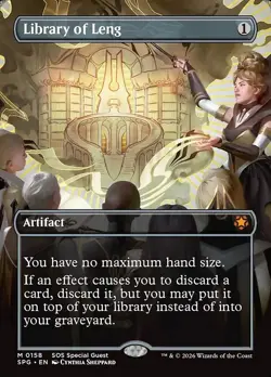 Library of Leng-Special Guests-Borderless-Foil-158-NM - Image 1