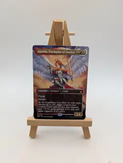 Mtg AURELIA, EXEMPLAR OF JUSTICE ANIME BORDERLESS NM RVR 0436 - Image 1