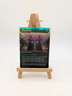 MTG Magic the Gathering REX Borderless Foil #7 Welcome to Jurassic Park World - Image 1