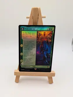 MTG Magic the Gathering REX Borderless Foil #7 Welcome to Jurassic Park World - Image 3