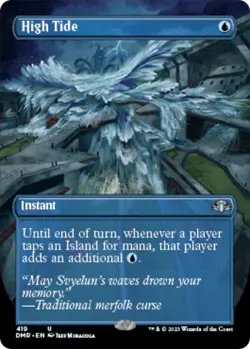 High Tide (Borderless) - Dominaria Remastered : Magic: The Gathering LP - Image 3