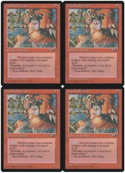 MTG Gorilla Shaman x4 (A) Alliances Common NM/LP Playset - Image 1