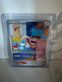 Pokemon Licktung 180/162 Temporal Forces Illust Rare NM Top Loader & Sleeve - Image 1