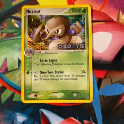 Nuzleaf 43/107 Uncommon Deoxys Pokemon Reverse Holo Moderately Played - Image 1