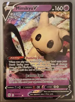 Pokemon TCG Brilliant Stars Mimikyu V 068/172 NM/M Ultra Rare - Image 1