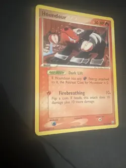 Houndour 60/109 EX Team Rocket Returns Reverse Holo 2004 Pokemon Card - Image 2