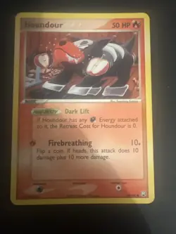 Houndour 60/109 EX Team Rocket Returns Reverse Holo 2004 Pokemon Card - Image 5