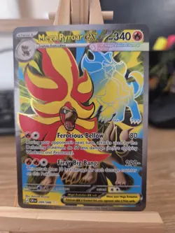 Pokemon TCG Mega Pyroar Ex 099/086 Ultra Rare Chaos Rising English Card - Image 1