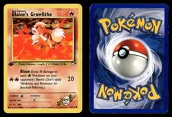 Blaine's Growlithe 62/132 1st Edition Common Gym Heroes Pokemon Card - Image 1