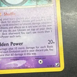 The Pokemon Company Unown (V) V/28 Unseen Forces Holo Rare 60 HP Basic Eng - Image 4