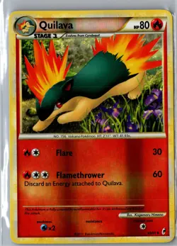 Quilava 49/95 Uncommon Call of Legends Pokemon Reverse Holo Near Mint - Image 1
