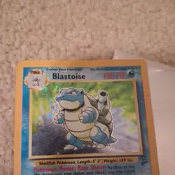 * Pokemon Blastoise 2/102 Base Set Holo Rare Unlimited MP - Image 2