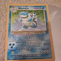 * Pokemon Blastoise 2/102 Base Set Holo Rare Unlimited MP - Image 3