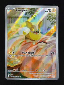 Yamper 099/094 Illustration Rare Phantasmal Flames Pokemon NM - Image 1
